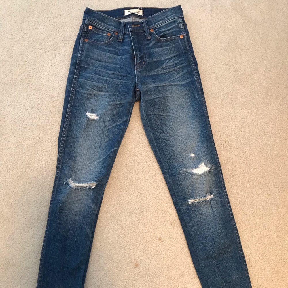 Madewell 9” high rise skinny jeans